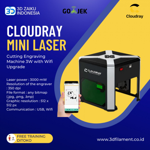 Cloudray Mini Laser Cutting Engraving Machine 3W with Wifi Upgrade